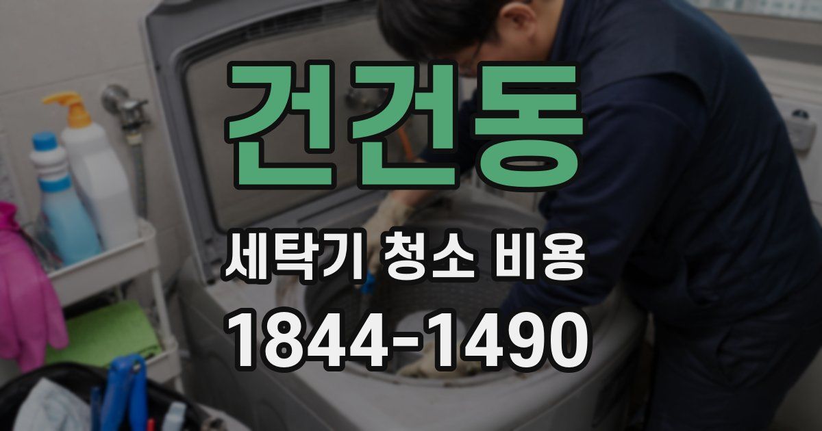 건건동 세탁기 청소 비용