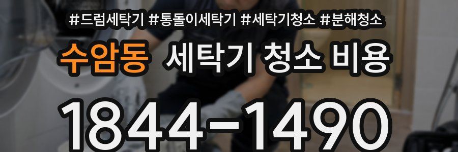 수암동 세탁기 청소 비용