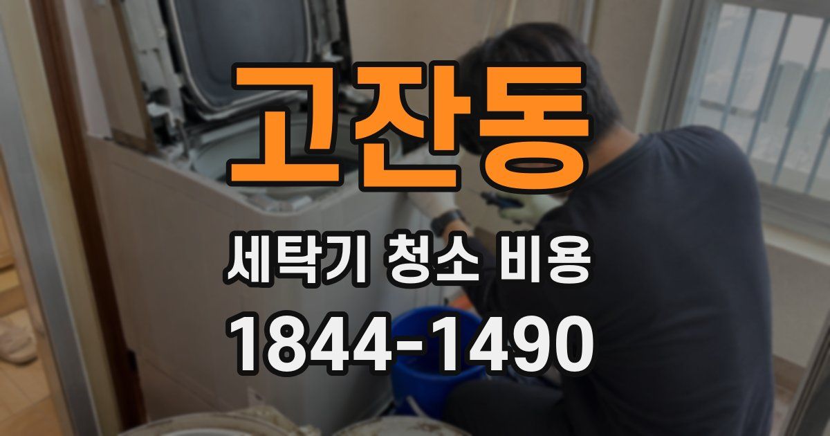 고잔동 세탁기 청소 비용