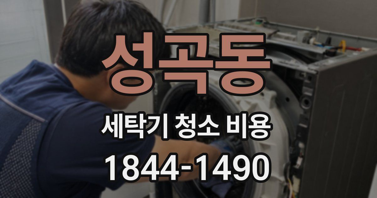 성곡동 세탁기 청소 비용