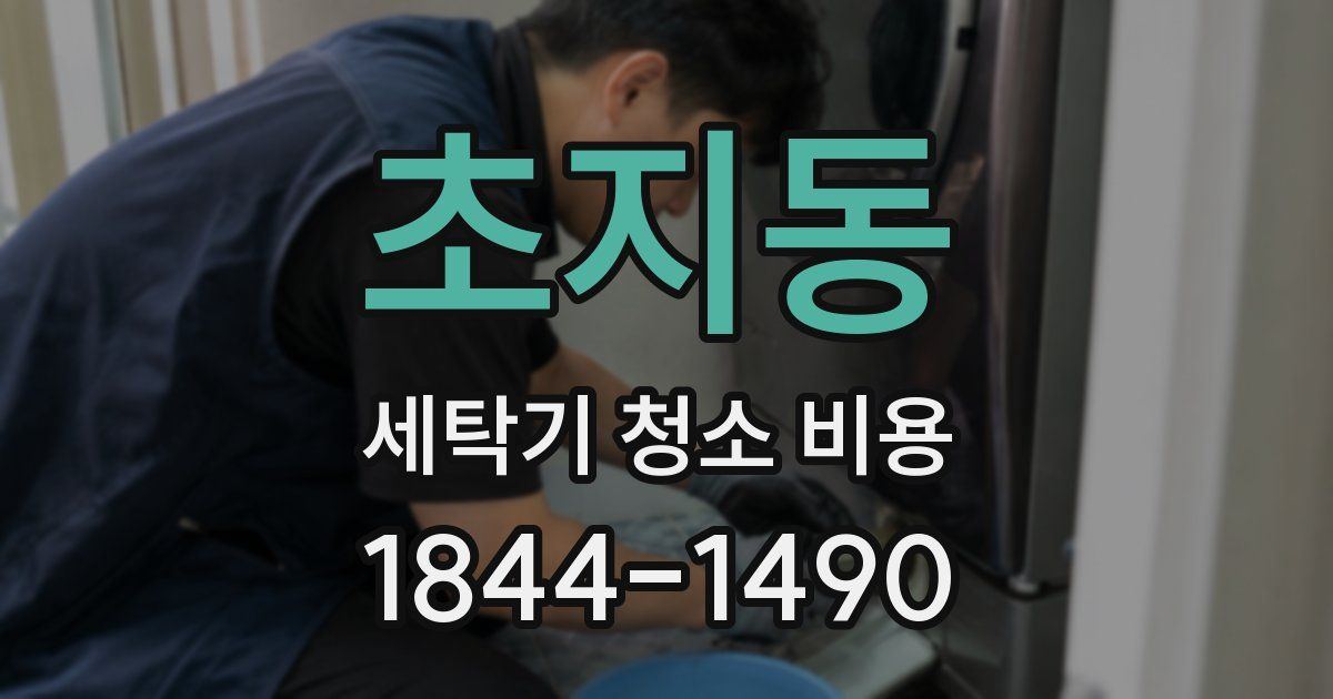 초지동 세탁기 청소 비용