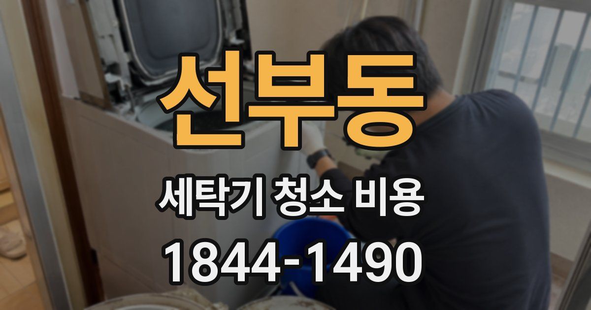 선부동 세탁기 청소 비용