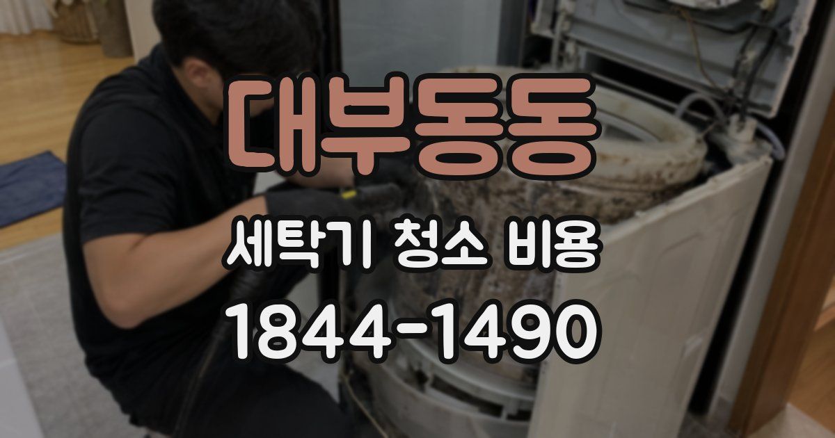 대부동동 세탁기 청소 비용