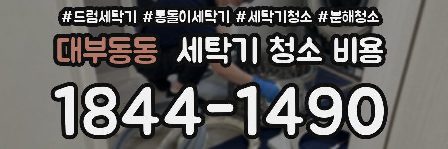 대부동동 세탁기 청소 비용