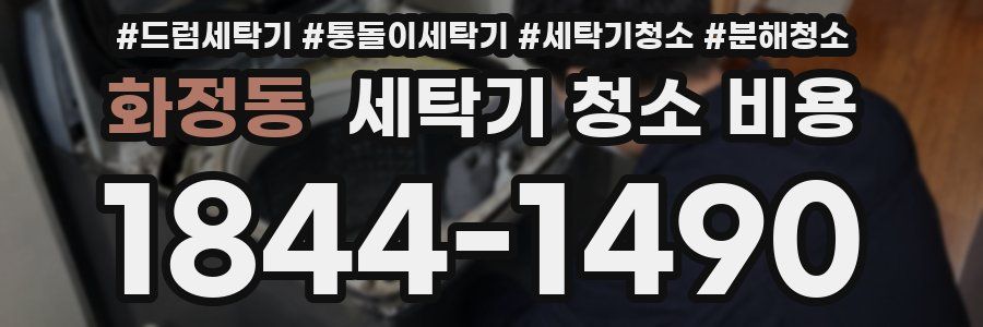 화정동 세탁기 청소 비용