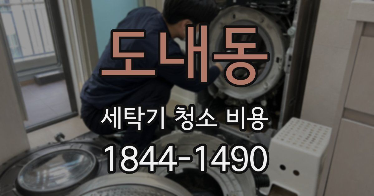 도내동 세탁기 청소 비용