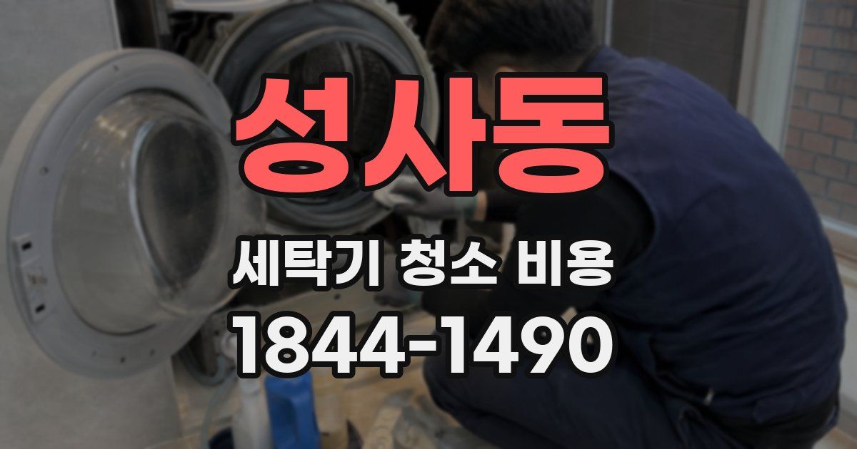 성사동 세탁기 청소 비용
