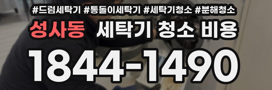 성사동 세탁기 청소 비용