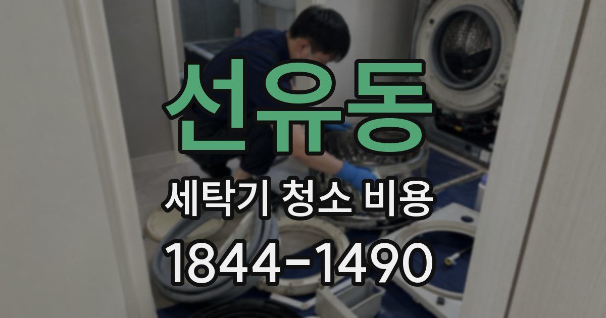 선유동 세탁기 청소 비용