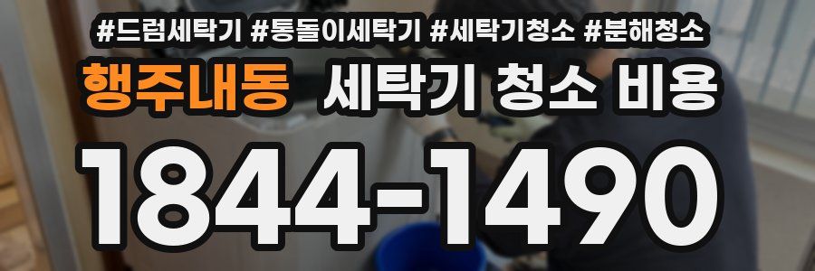 행주내동 세탁기 청소 비용