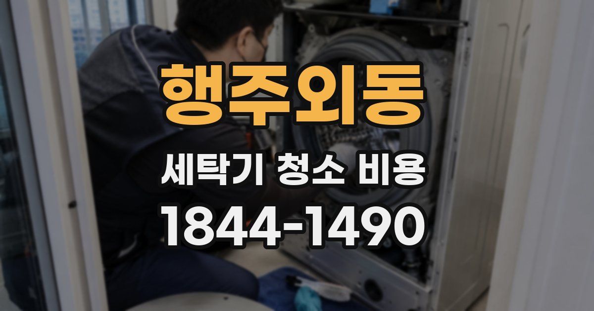 행주외동 세탁기 청소 비용