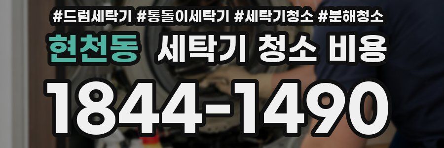 현천동 세탁기 청소 비용