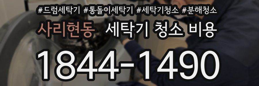 사리현동 세탁기 청소 비용