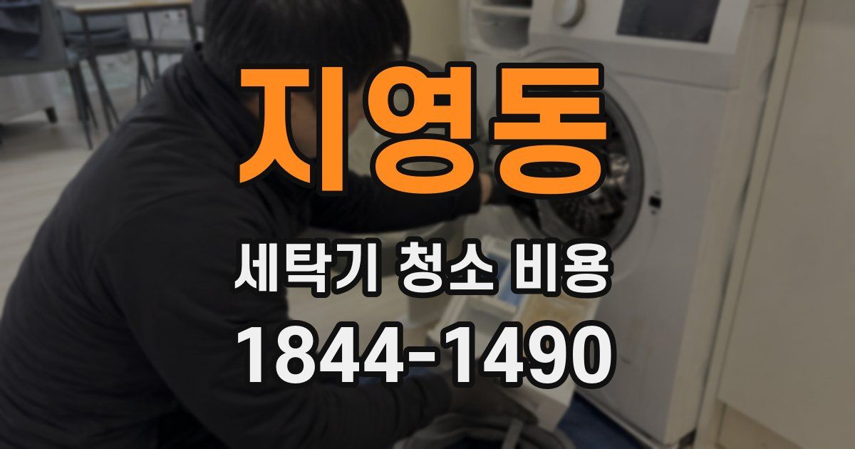 지영동 세탁기 청소 비용