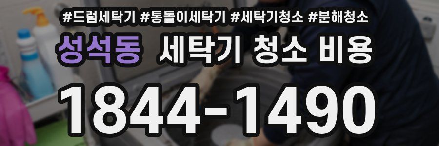 성석동 세탁기 청소 비용