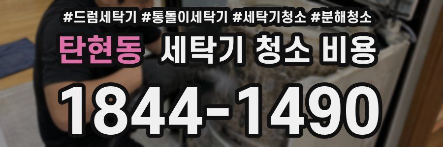 탄현동 세탁기 청소 비용