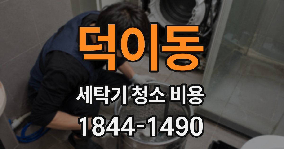 덕이동 세탁기 청소 비용