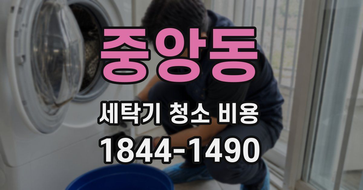 중앙동 세탁기 청소 비용