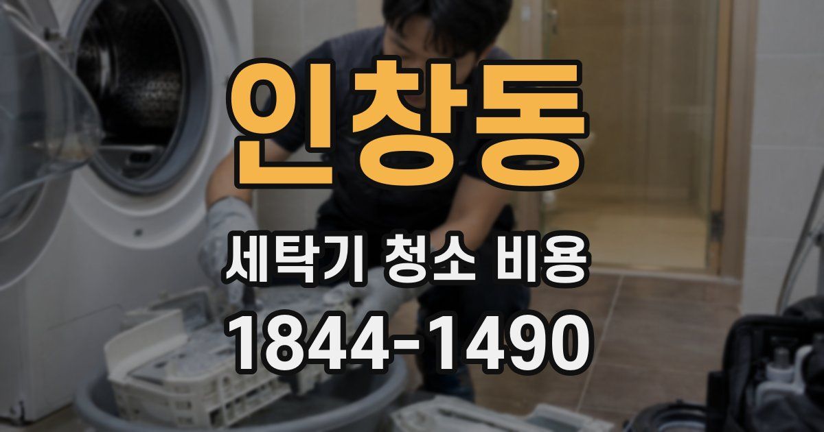 인창동 세탁기 청소 비용