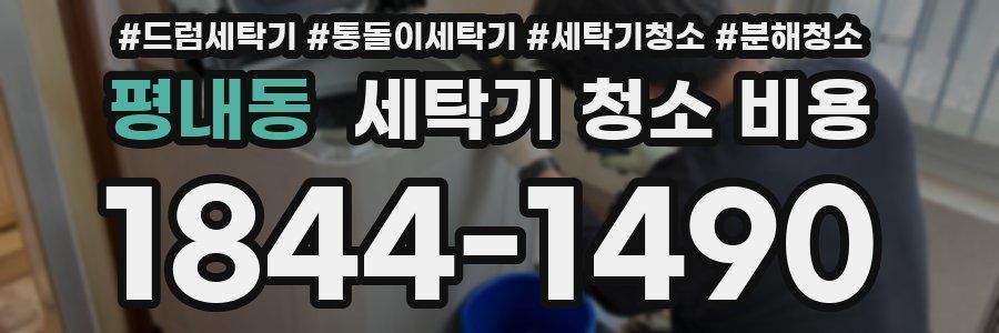 평내동 세탁기 청소 비용