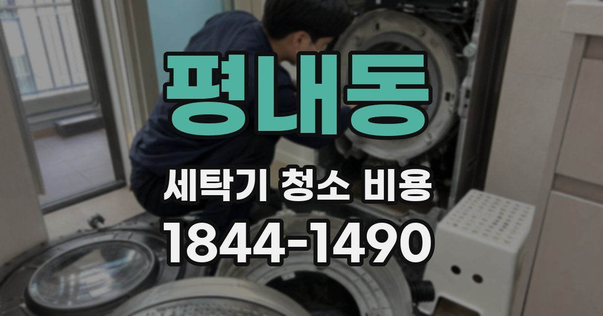 평내동 세탁기 청소 비용