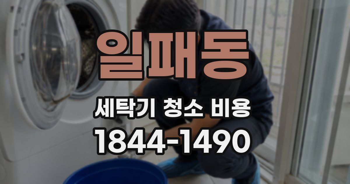 일패동 세탁기 청소 비용