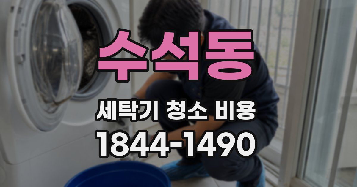 수석동 세탁기 청소 비용