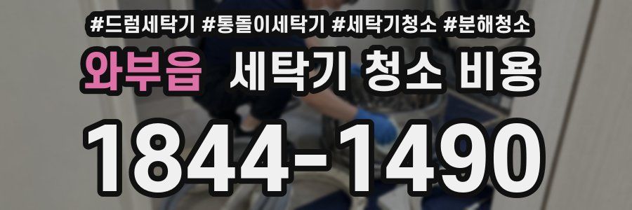 와부읍 세탁기 청소 비용