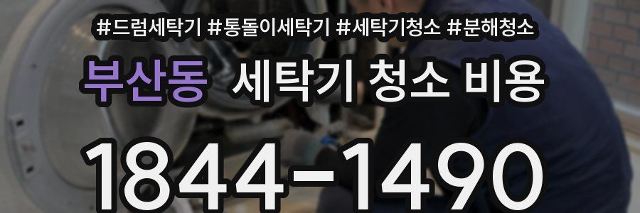 부산동 세탁기 청소 비용
