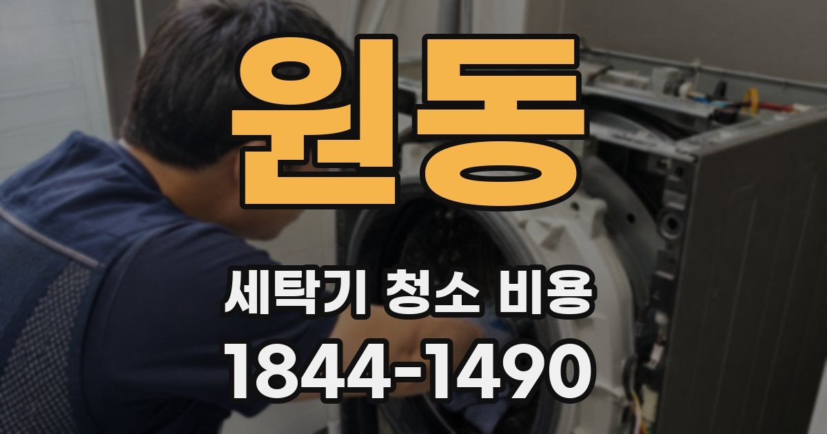 원동 세탁기 청소 비용