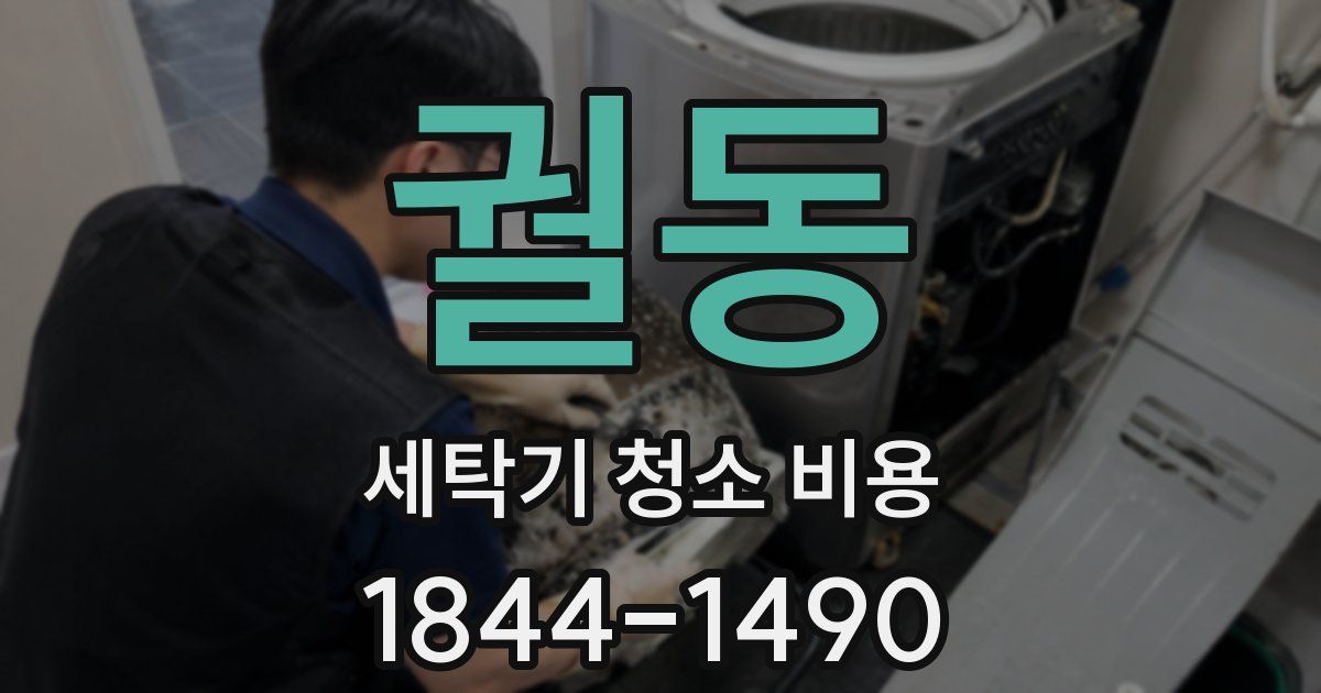 궐동 세탁기 청소 비용