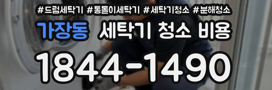 가장동 세탁기 청소 비용