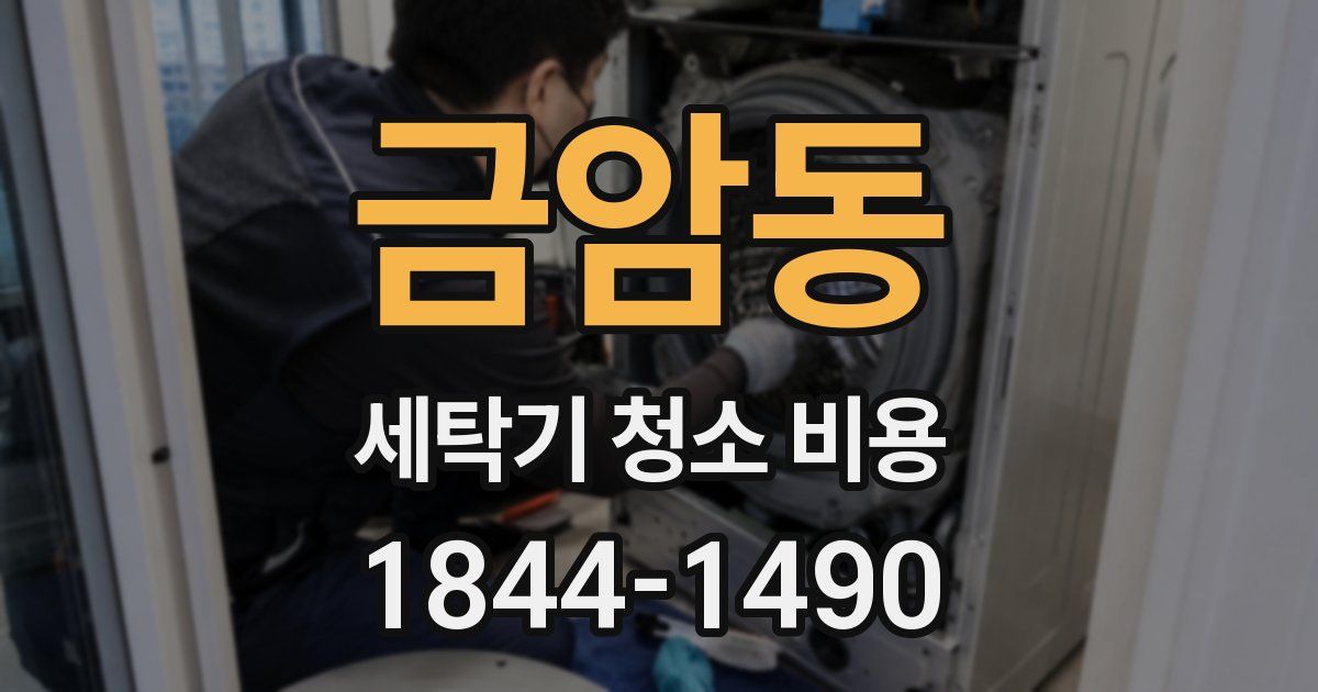 금암동 세탁기 청소 비용
