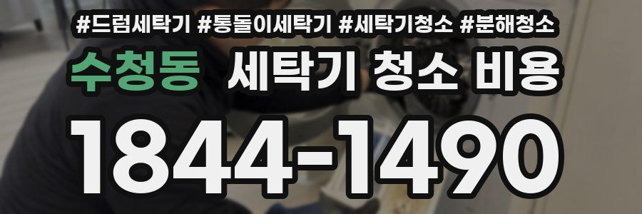 수청동 세탁기 청소 비용