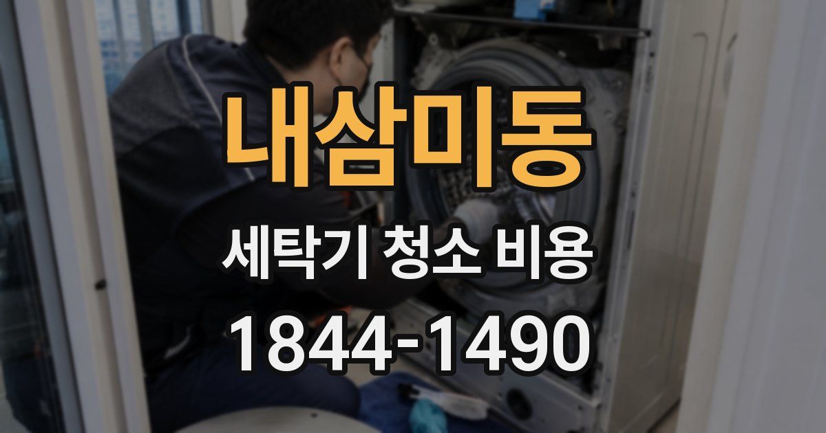 내삼미동 세탁기 청소 비용