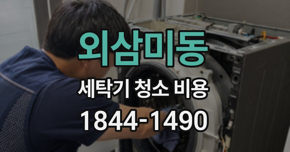 외삼미동 세탁기 청소 비용