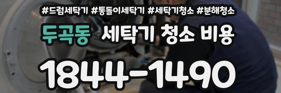 두곡동 세탁기 청소 비용