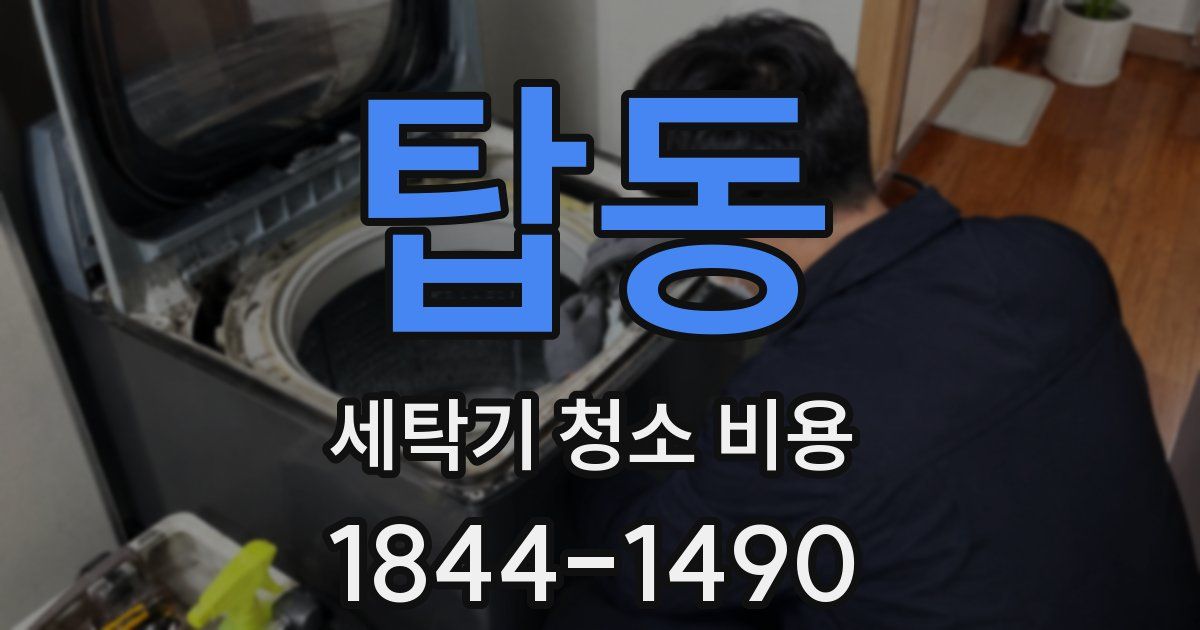 탑동 세탁기 청소 비용