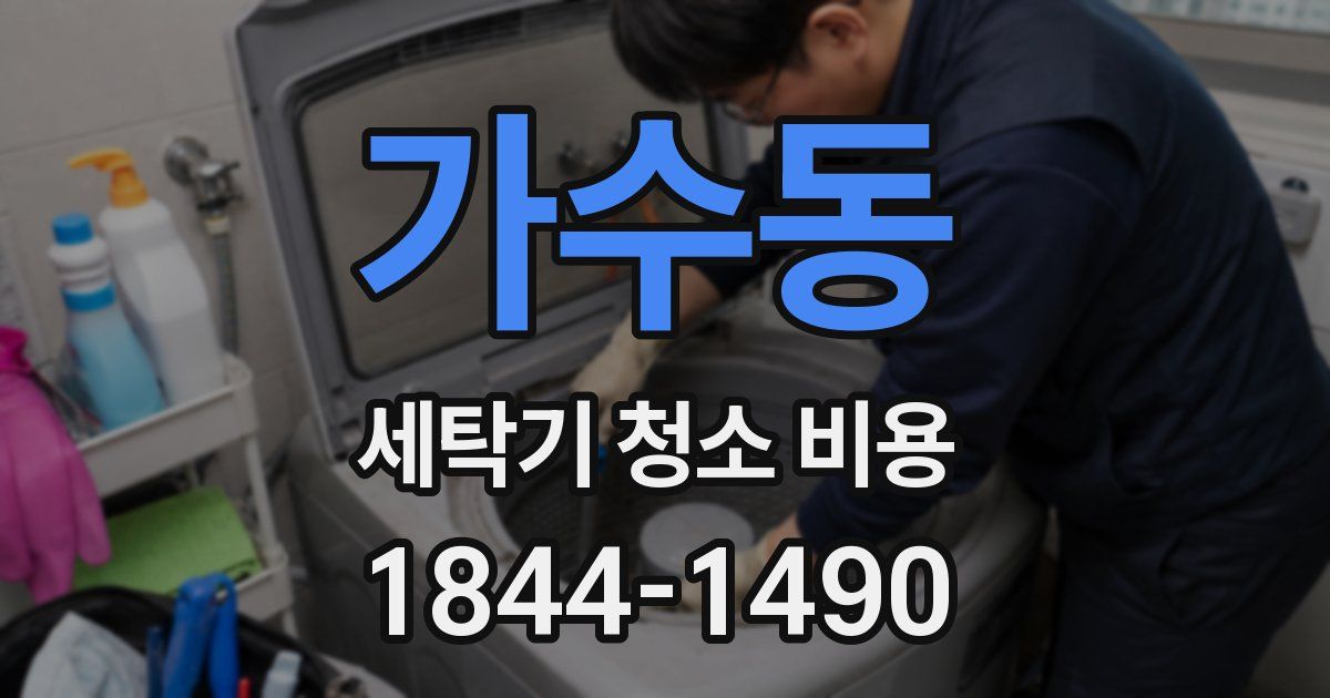 가수동 세탁기 청소 비용