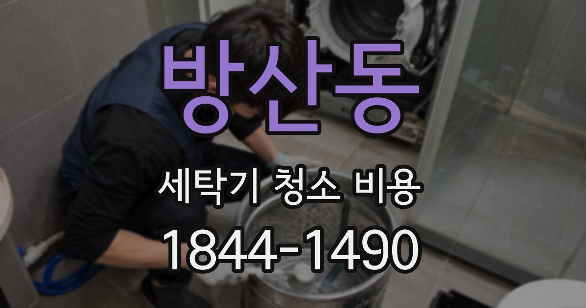 방산동 세탁기 청소 비용