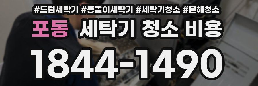 포동 세탁기 청소 비용