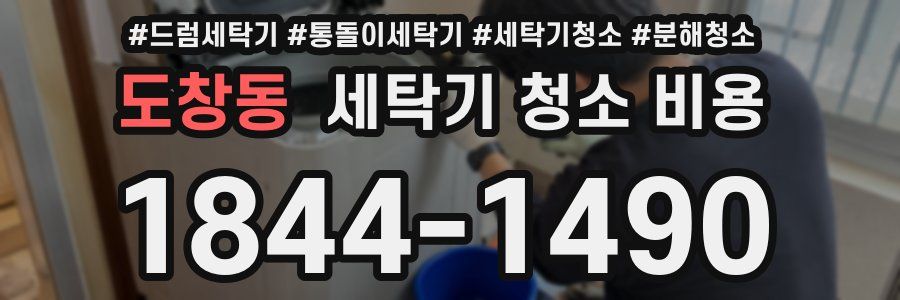 도창동 세탁기 청소 비용