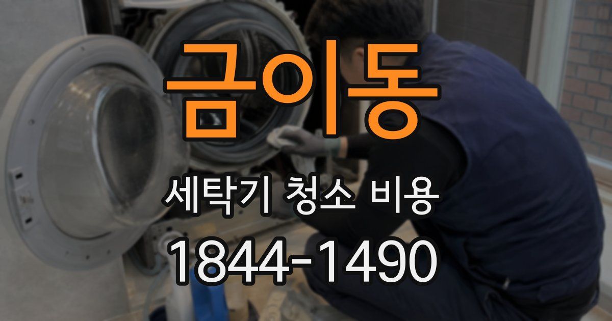 금이동 세탁기 청소 비용