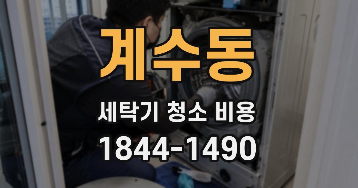 계수동 세탁기 청소 비용
