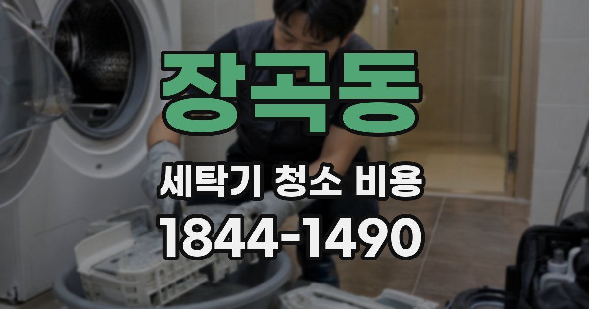 장곡동 세탁기 청소 비용