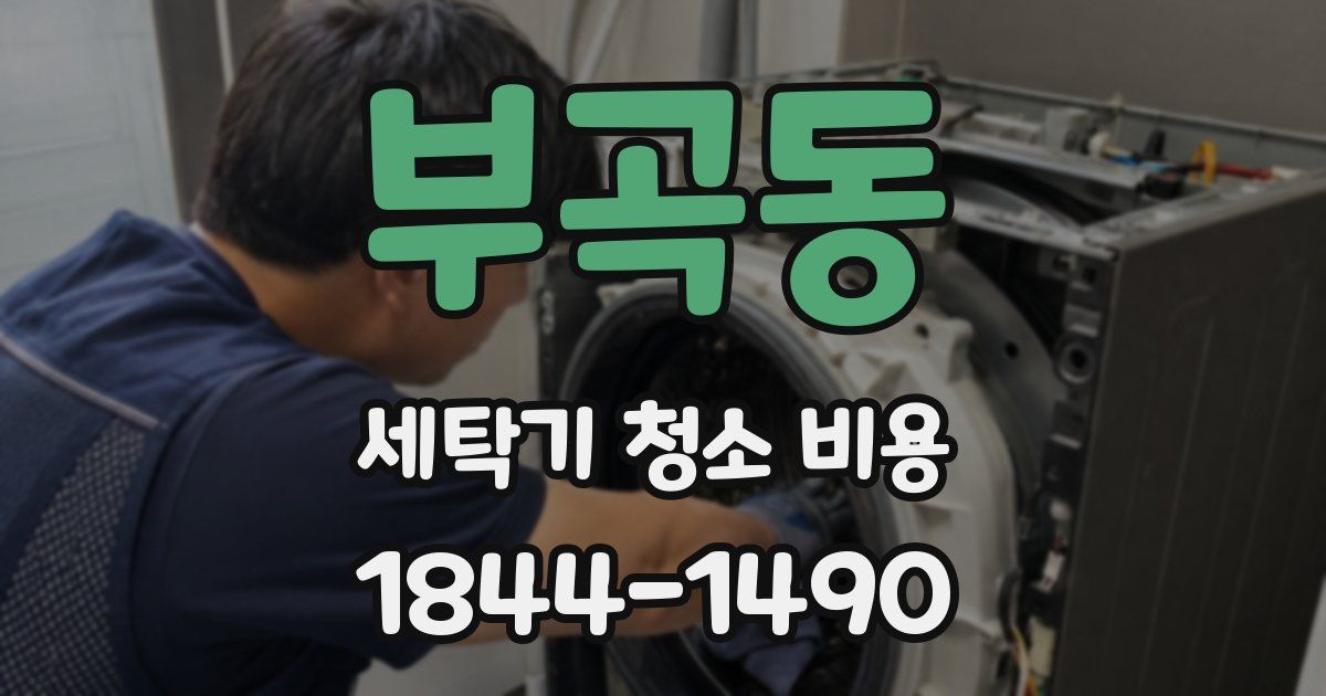 부곡동 세탁기 청소 비용