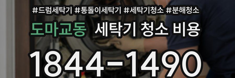 도마교동 세탁기 청소 비용