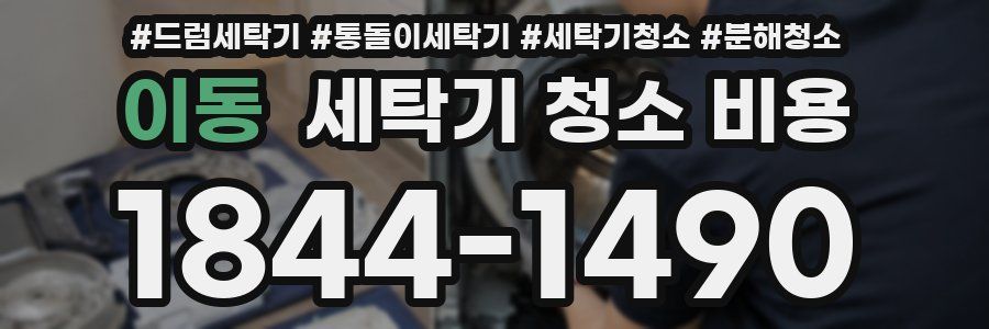 이동 세탁기 청소 비용