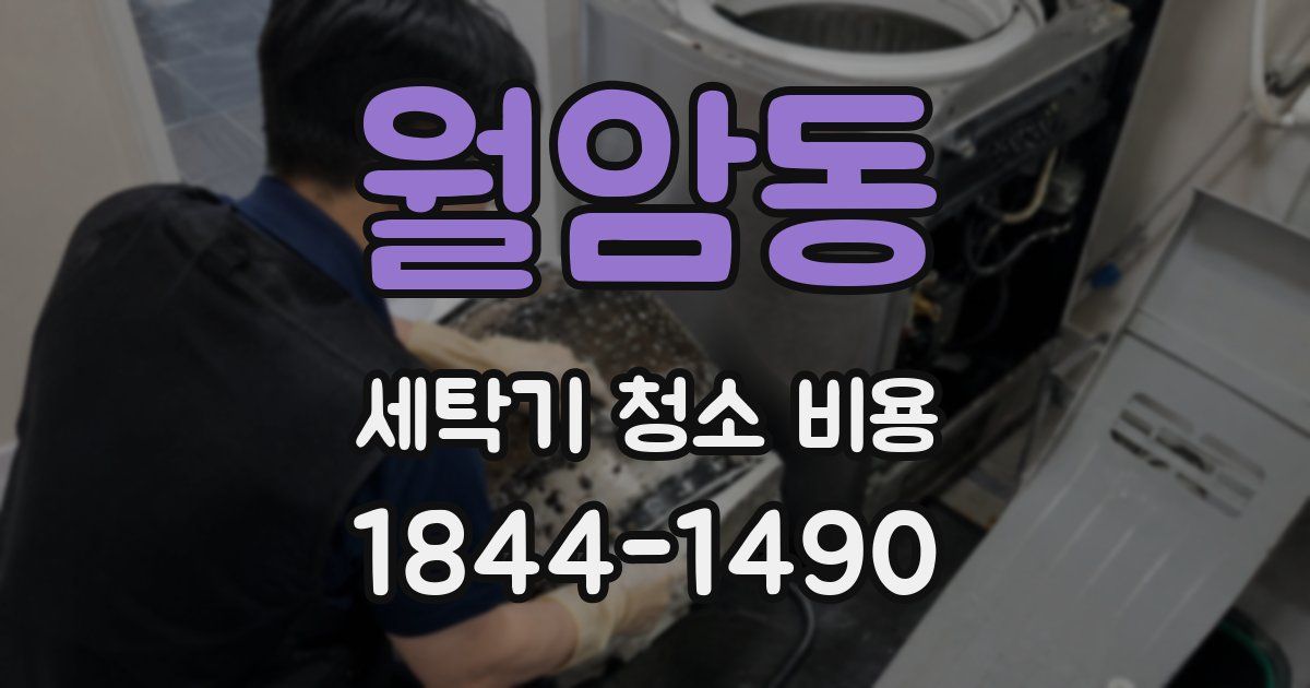 월암동 세탁기 청소 비용