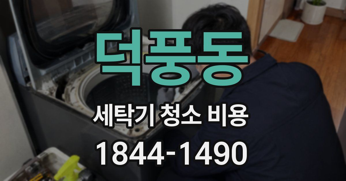 덕풍동 세탁기 청소 비용